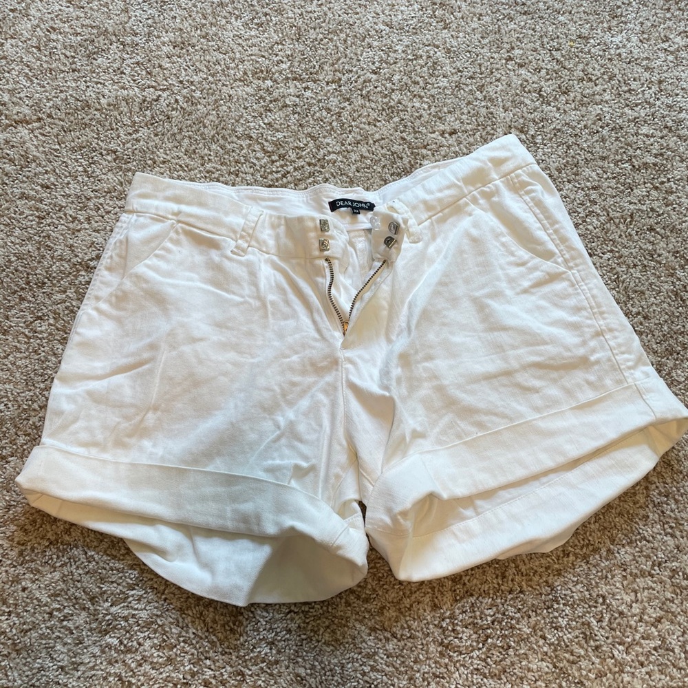 Women’s dear John white short